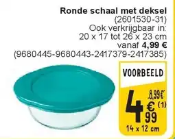 Ronde schaal met deksel