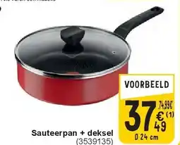 Cora S auteerpan + deksel aanbieding