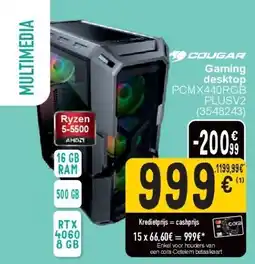 Cora Gaming desktop aanbieding
