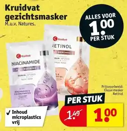 Kruidvat Kruidvat gezichtsmasker aanbieding
