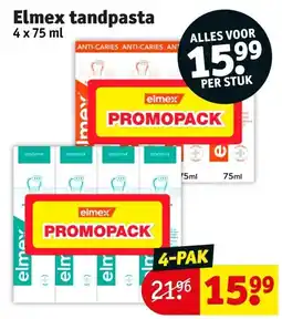 Kruidvat Elmex tandpasta aanbieding