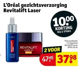 Kruidvat L’Oréal gezichtsverzorging Revitalift Laser aanbieding