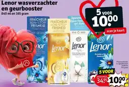 Kruidvat Lenor wasverzachter en geurbooster aanbieding