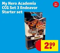 Kruidvat My Hero Academia CCG Set 3 Endeavor Starter set aanbieding