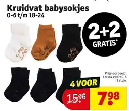 Kruidvat Kruidvat babysokjes aanbieding