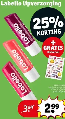 Kruidvat Labello lipverzorging aanbieding