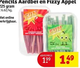 Kruidvat Pencils Aardbei en Fizzy Appel aanbieding