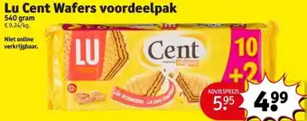 Kruidvat Lu Cent Wafers voordeelpak aanbieding