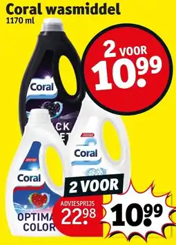Kruidvat Coral wasmiddel aanbieding