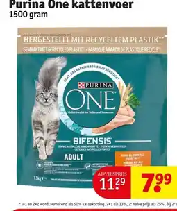Kruidvat Purina One kattenvoer aanbieding