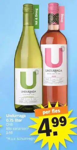 Albert Heijn Undurraga 0.75 liter aanbieding