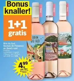 Albert Heijn Brin du Sud, Roches de Provence en Beach rosé aanbieding