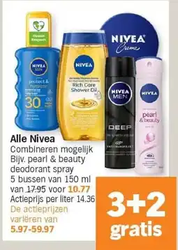 Albert Heijn Alle Nivea aanbieding