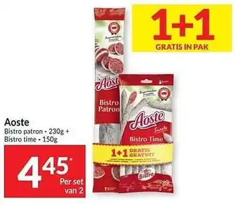 Intermarché Aoste bistro patron + bistro time aanbieding