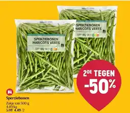 Delhaize Sperziebonen aanbieding