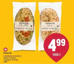 Delhaize Focaccia aanbieding