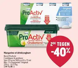 Delhaize Margarine of drinkyoghurt aanbieding