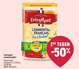 Delhaize Geraspte emmentaler aanbieding