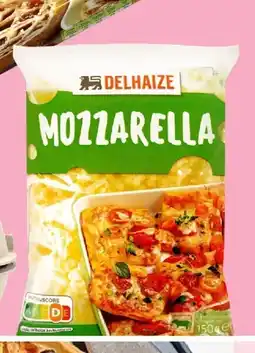 Delhaize Geraspte mozzarella aanbieding