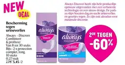 Delhaize Bescherming tegen urineverlies aanbieding