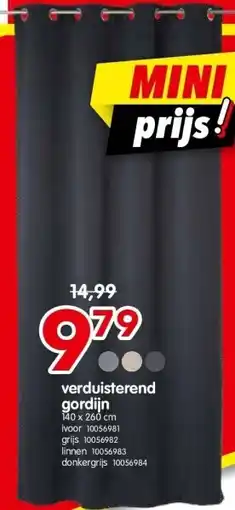 Yess verduisterend gordijn aanbieding