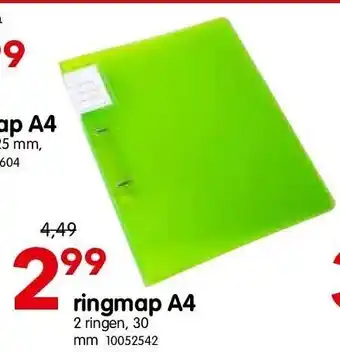 Yess ringmap A4 aanbieding