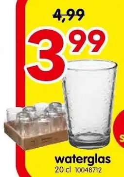 Yess waterglas aanbieding