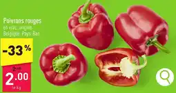ALDI Poivrons rouges aanbieding