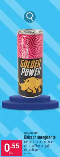 ALDI GOLDEN POWER Boisson énergisante 25 cl aanbieding