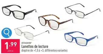 ALDI UP2FASHION Lunettes de lecture aanbieding