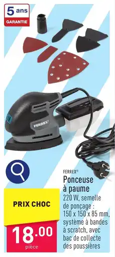 ALDI FERREX Ponceuse à paume aanbieding
