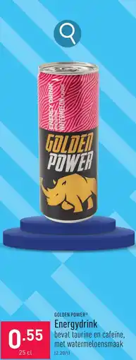 ALDI GOLDEN POWER Energydrink aanbieding