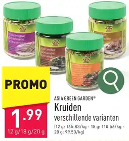 ALDI ASIA GREEN GARDEN Kruiden aanbieding