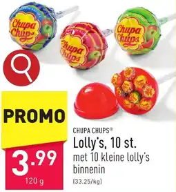 ALDI Chupa Chups Lolly's, 10 st aanbieding