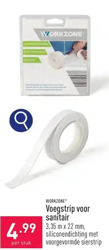 ALDI WORKZONE Voegstrip voor sanitair 3,35 m x 22 mm aanbieding