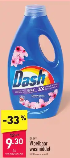 ALDI DASH Vloeibaar wasmiddel aanbieding