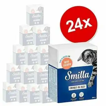 Zooplus 24x370g Kip Hapjes in Saus Smilla Kattenvoer aanbieding