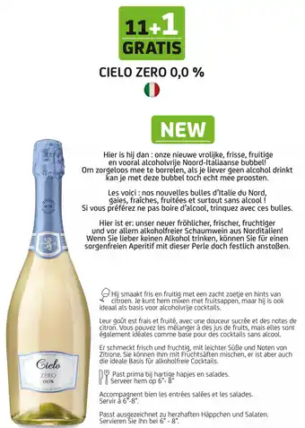 BelBev CIELO ZERO 0,0 % aanbieding