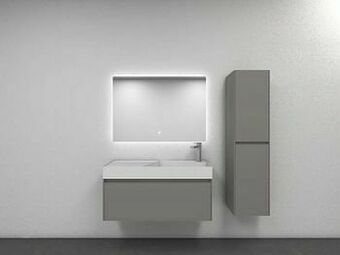 Zelfbouwmarkt Badkamermeubel Willian 1000mm Lichtgrijs Wast Mat aanbieding