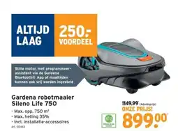 GAMMA Gardena robotmaaier Sileno Life 750 aanbieding