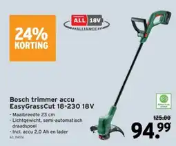 GAMMA Bosch trimmer accu EasyGrassCut 18-230 18V aanbieding