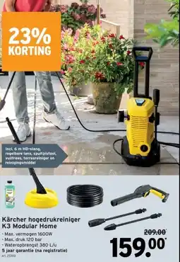 GAMMA Kärcher hogedrukreiniger K3 Modular Home aanbieding