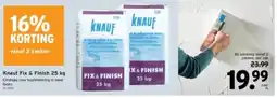 GAMMA Knauf Fix & Finish 25 kg aanbieding