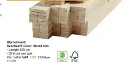 GAMMA Geschaafd vuren 18x44 mm aanbieding