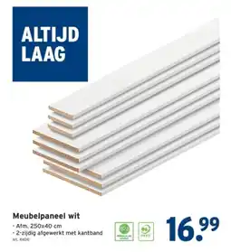 GAMMA Meubelpaneel wit aanbieding