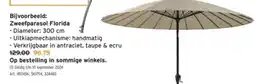 GAMMA Zweefparasol Florida aanbieding