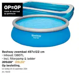GAMMA Bestway zwembad 457x122 cm aanbieding
