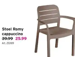 GAMMA Stoel Romy cappuccino aanbieding