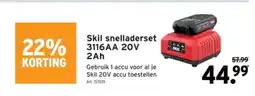 GAMMA Skil snelladerset 3116AA 20V 2Ah aanbieding
