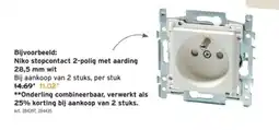 GAMMA Niko stopcontact 2-polig met aarding aanbieding